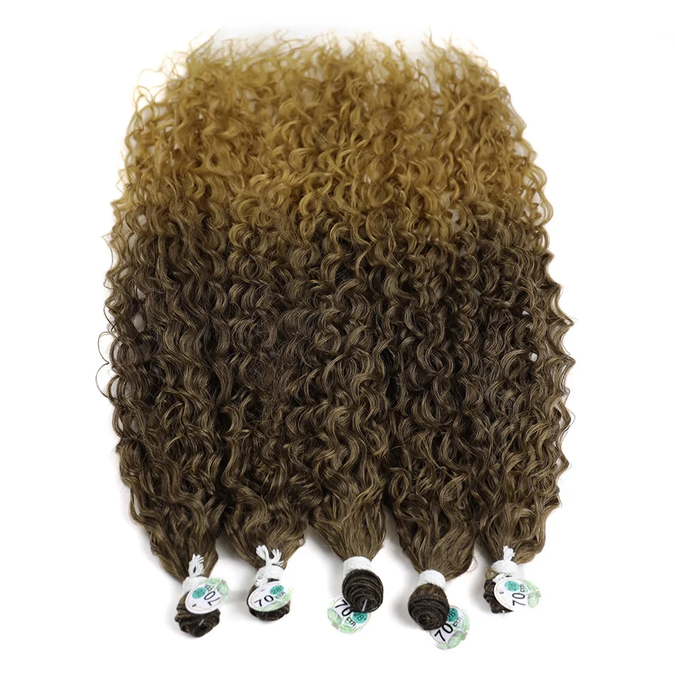 Curly Artificial Hair Extension Bundle