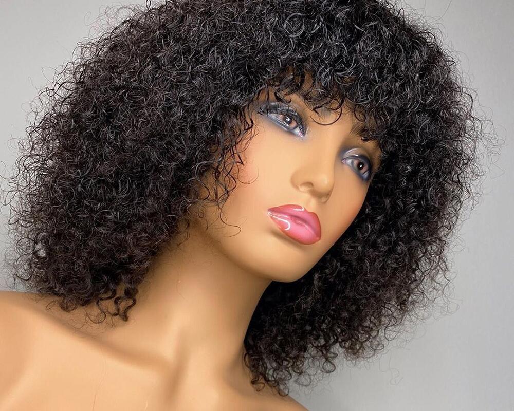 Curly Short Human Hair Wig