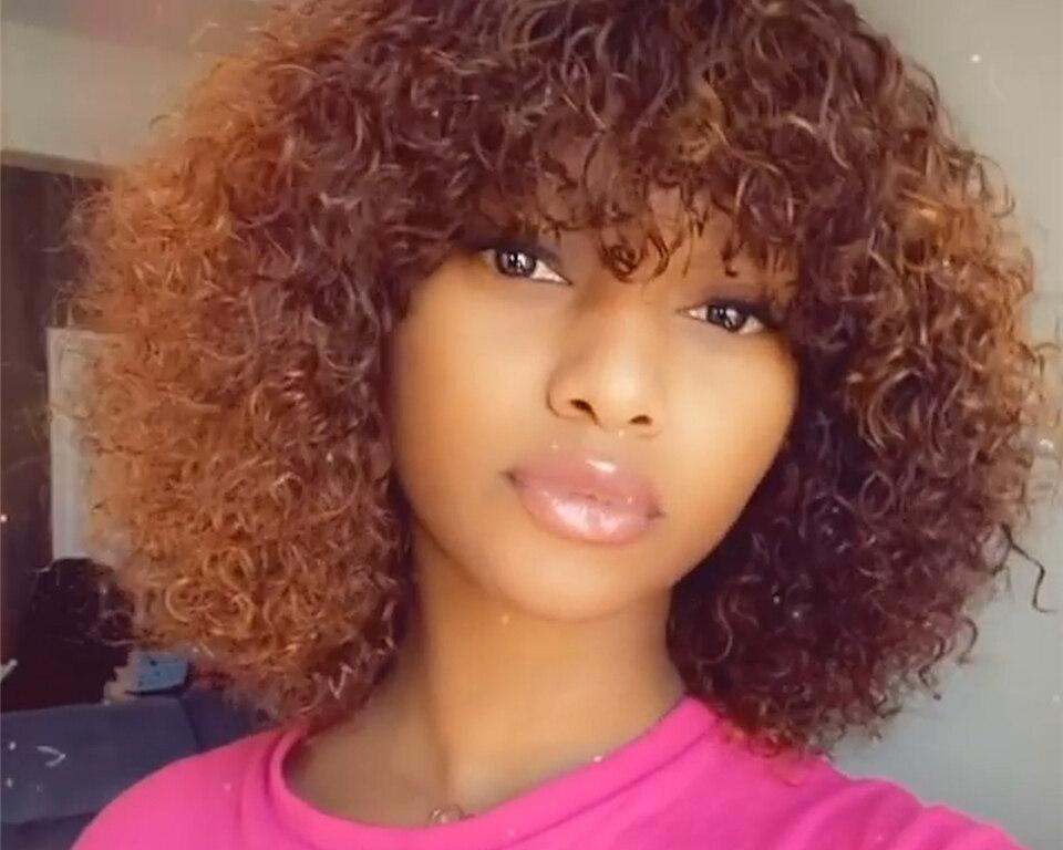 Curly Short Human Hair Wig