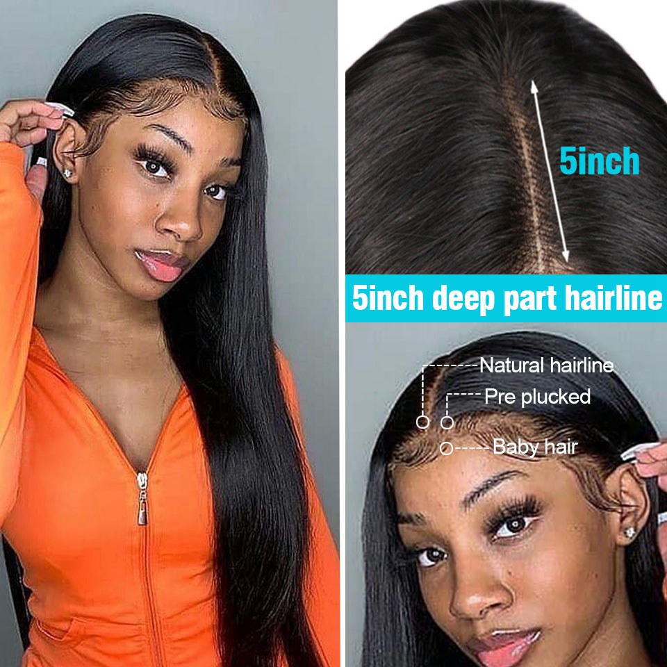 Transparent HD Lace Brazilian Hair Wig