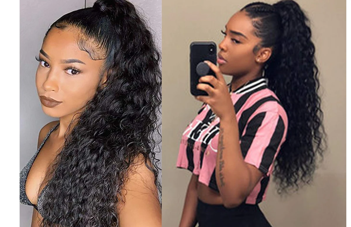 Synthetic Wavy Ponytail Extension